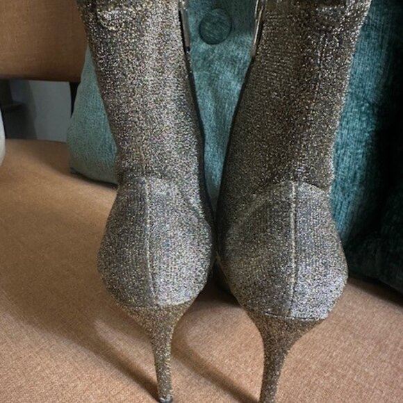 Sam Edelman Olsen Gold Stretch Bootie - 8 - Picture 3 of 7